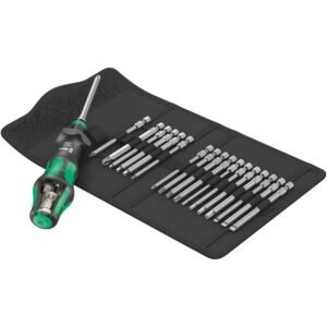 Wera Tools 05057483001 - Kraftform Kompakt Turbo Imperial 1, 19pcs