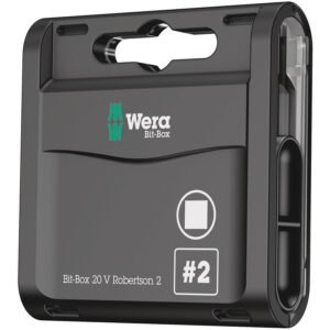 Wera Tools 05057790001 - Bit-Box 20 V Robertson, # 2 x 25 mm, 20pcs
