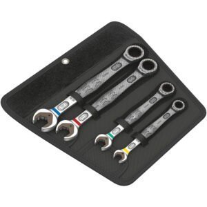 Wera Tools 05073290001 - 6000 Joker 4 Set 1, Set of Ratcheting Combination Wrenches, Metric, 4pcs