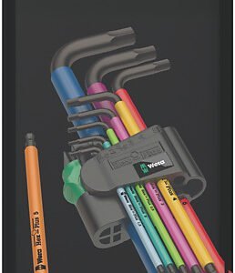 Wera Tools 05073593001 - 950/9 Hex-Plus Multicolor 1 SB L-Key Set, 9pcs