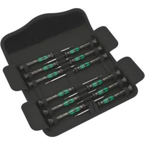 Wera Tools 05073675001 - Kraftform Micro 12 Universal, 1 Screwdriver Set for Electronic Applications, 12pcs