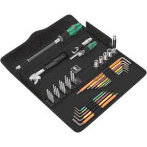 Wera Tools 05134013001 - Kraftform Kompakt F 1 Screwdriving Tool Set for Window Installation, 36pcs