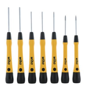 Wiha 27892 - 7 Piece ESD Safe PicoFinish Precision Torx Driver Set (T4 -T10)