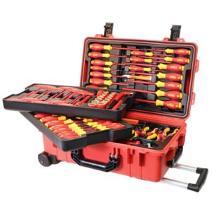 Wiha 32800 - 80 Piece Master Electrician's Insulated Tools Set In Rolling Hard Case