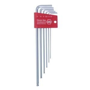 Wiha 66995 - 6 Piece Ball End Hex L-Key Set, Metric