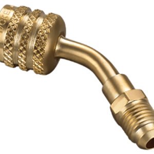 Yellow Jacket 19180 - A2L Adapter for Left-Handed A2L Refrigerant Tanks (Adapter ¼" LH FFL TO ¼" RH MFL, 45°)